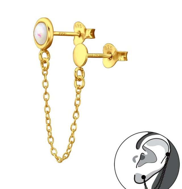 Hovedbilde Opal Chain Øredobber