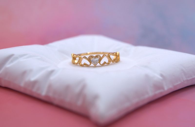 Heart Band Ring 52str