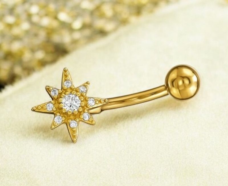 Golden Comet navlepiercing