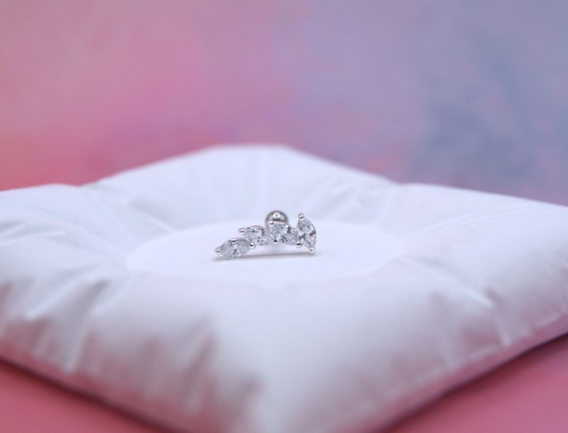 Silver Leaf piercing