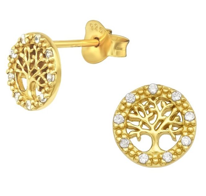 Hovedbilde Golden Tree of Life Øredobber