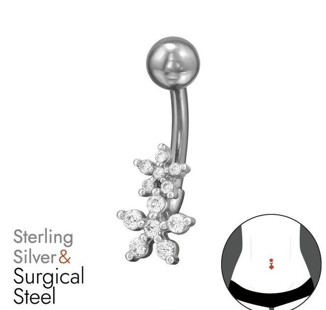 Hovedbilde Frost Blossom Navlepiercing