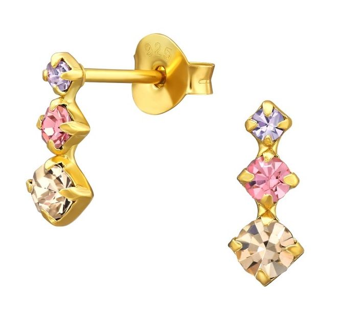 Hovedbilde Golden Trio Pink Studs