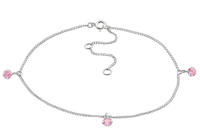 Hovedbilde Rosa Zirconia Ankelkjede