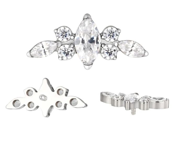Hovedbilde Tiara Titan Labret Sølv