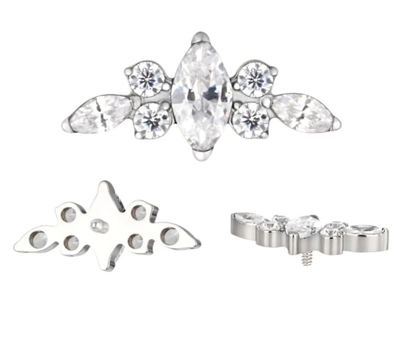 Tiara Titan Labret Sølv