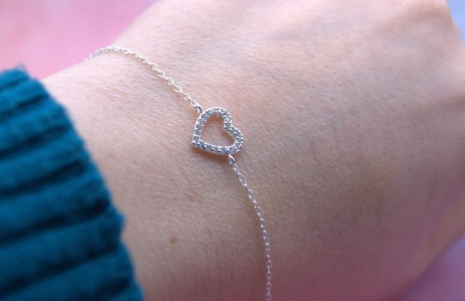 Hovedbilde Silver Heart Armbånd