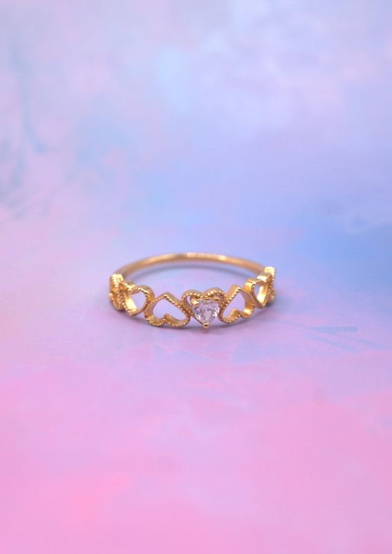 Heart Band Ring 52str