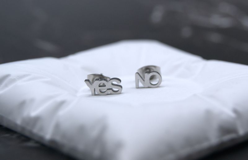 YES / NO – Sølv stålstuds