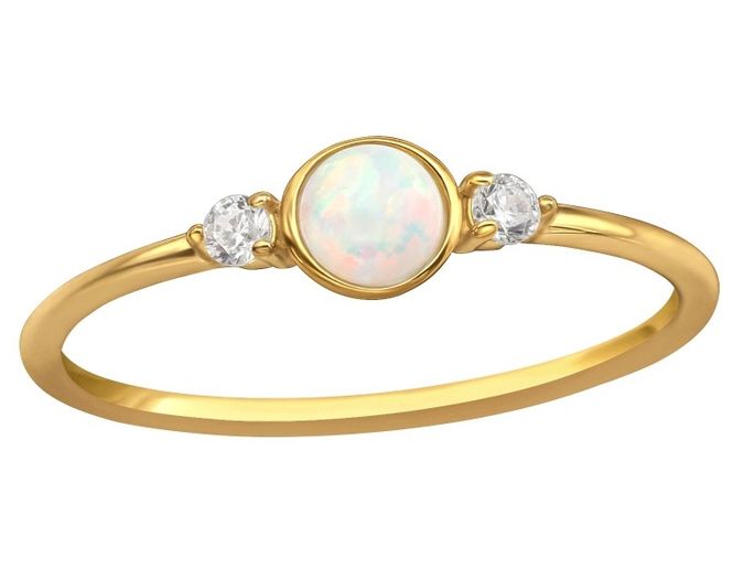 Hovedbilde  Opal Crystal Ring 54str