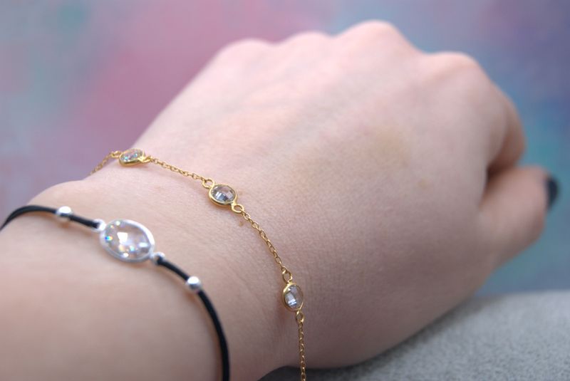 Golden Trio Stone Armbånd