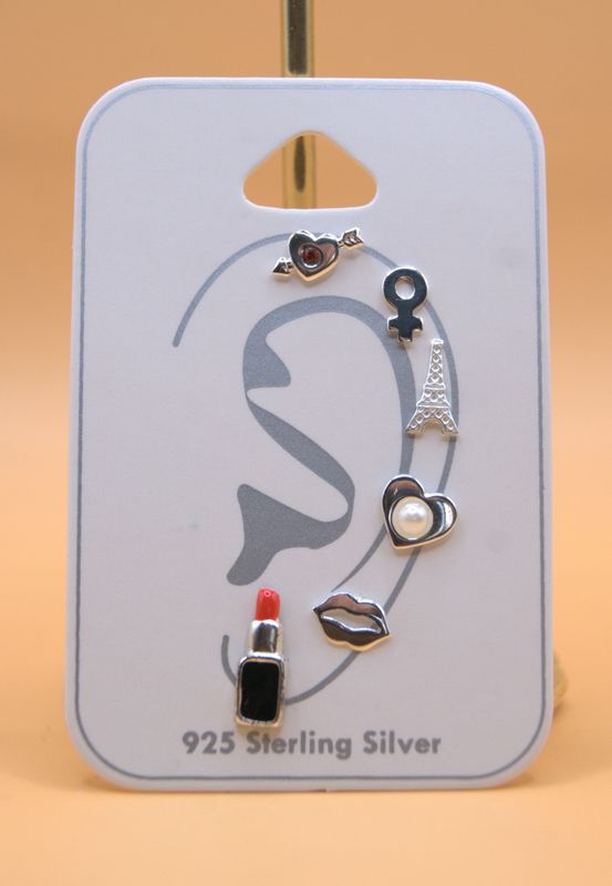 6x Single Ear Studs
