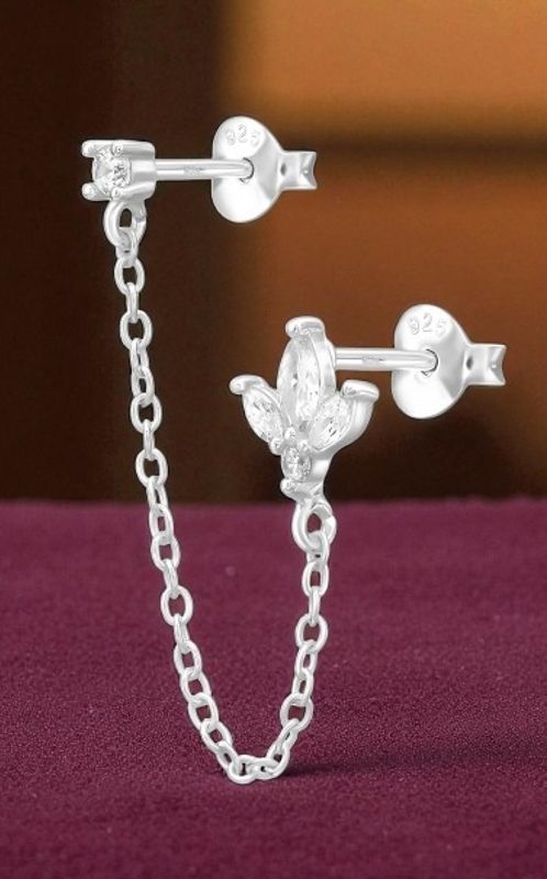 Crystal Chain Øredobber